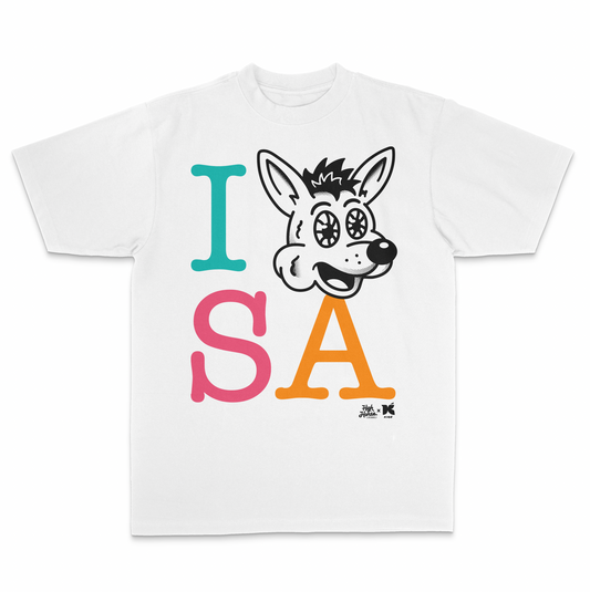 I LOVE SA (COYOTE) White Shirt
